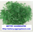 Green glass aggregate